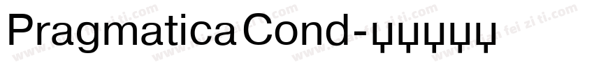 Pragmatica Cond字体转换
